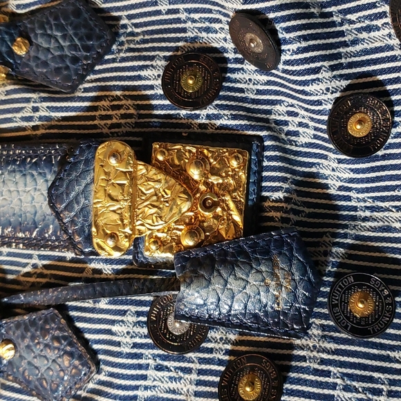 LV BAG SIZE LARGE COLOR BLUE 💙 100% AUTHENTIC USED ITEM - Picture 8 of 11